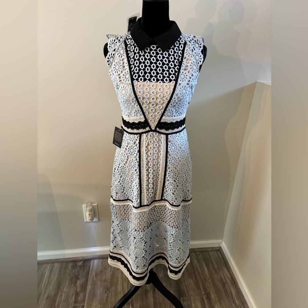 bebe Brand New Romantic Lace Dress in Size 0